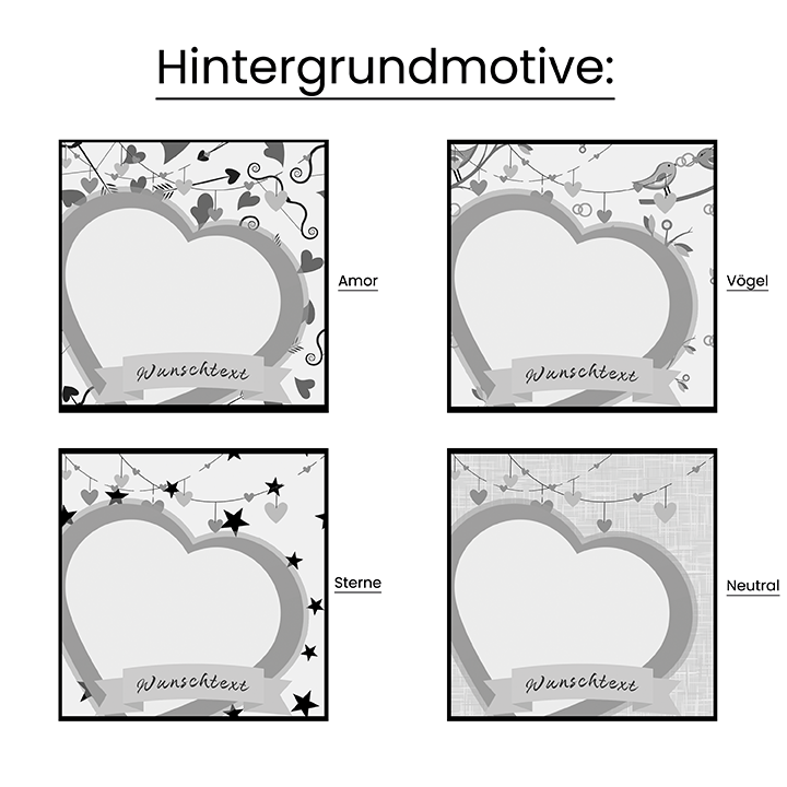 Lithografie-Lampe 3D mit Herz- und eigenem Bildmotiv